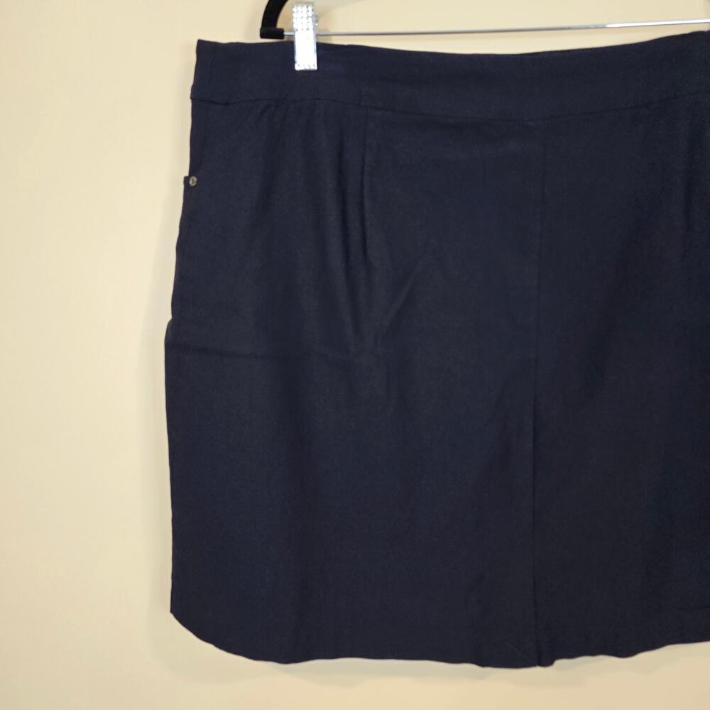Women's Tribal Navy Blue Pull On Skort | Size 22W - Picture 8 of 11